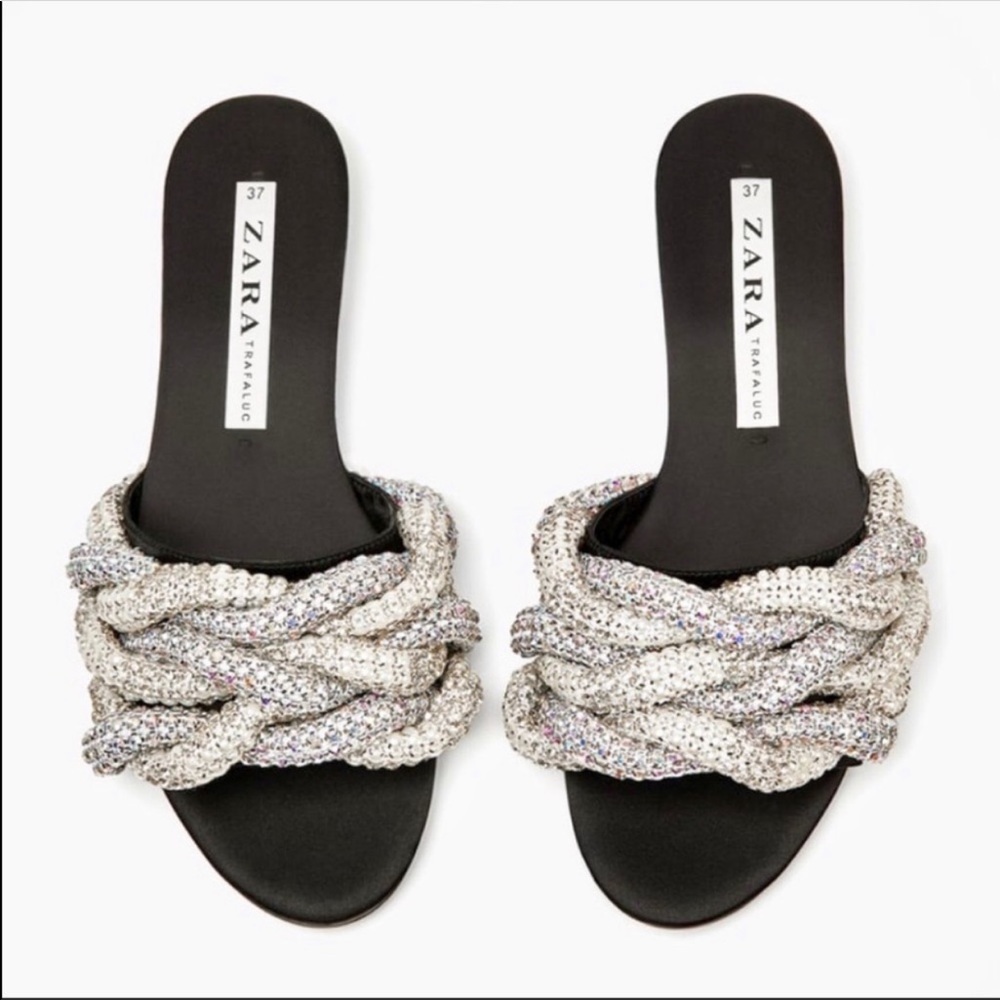 ❤️ Blogger’s Favorite ZARA gem encrusted slides